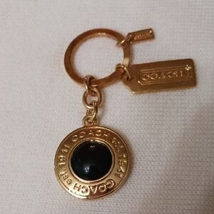 Coach Gold and Black Accent Key Holder